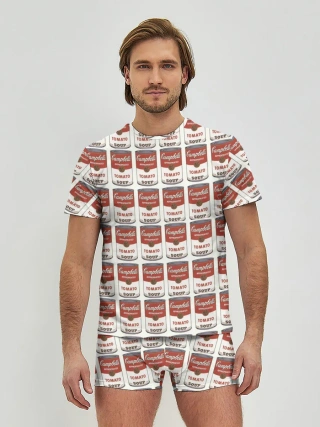 Мужские трусы с футболкой / Суп как искусство