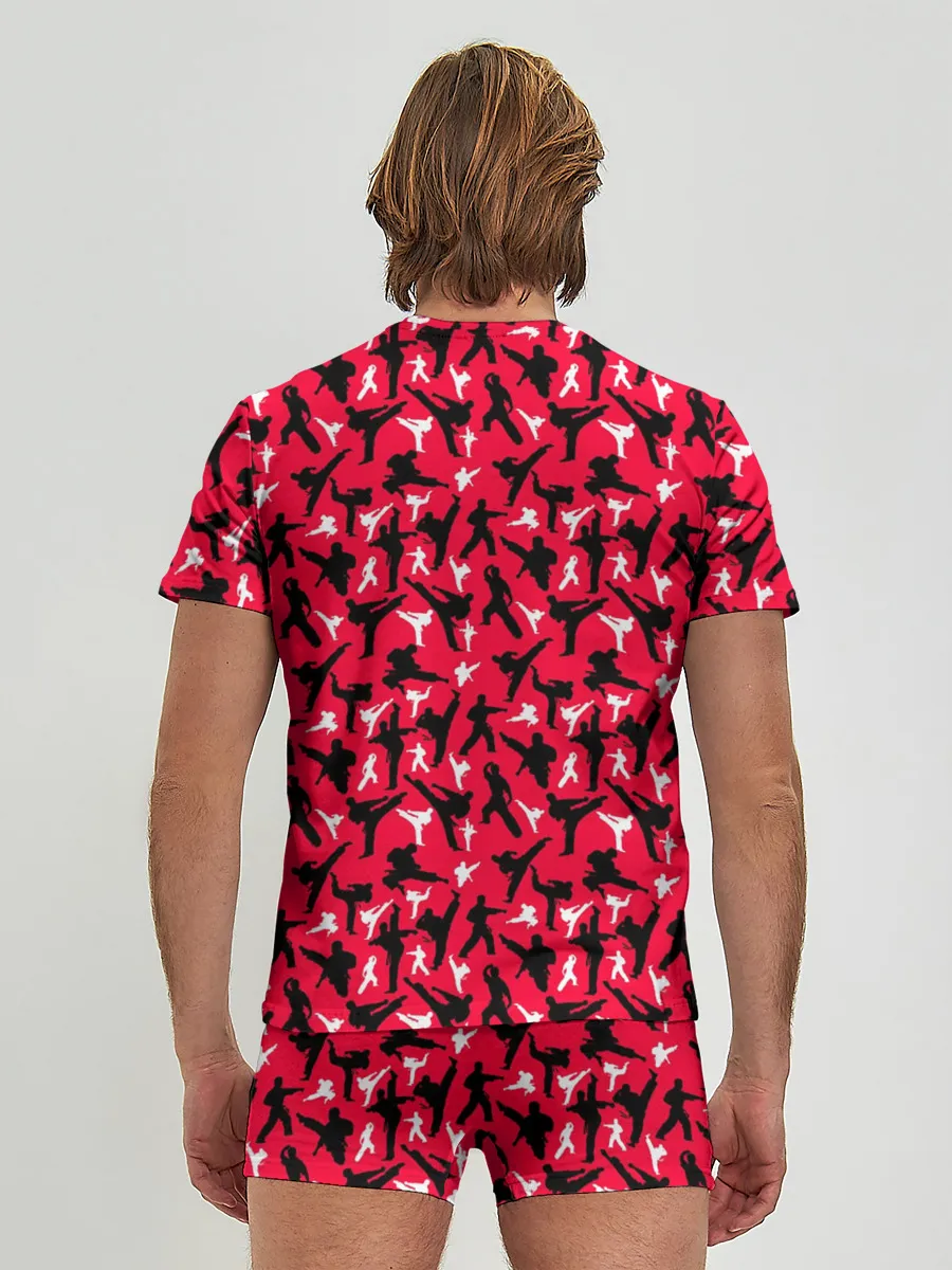 Мужские трусы с футболкой / Белый Каратист против Черного