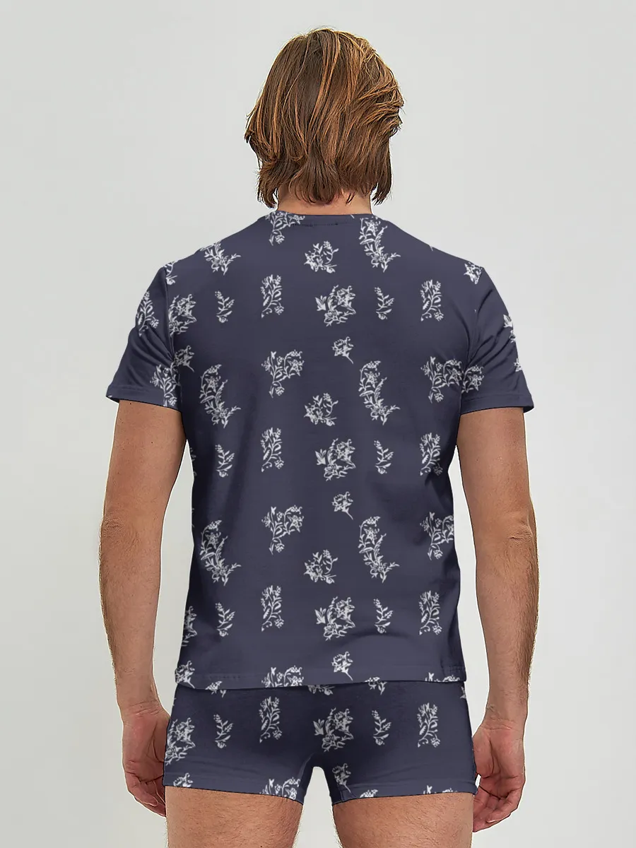 Мужские трусы с футболкой / White Plant