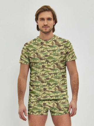 Мужские трусы с футболкой / Динозавры