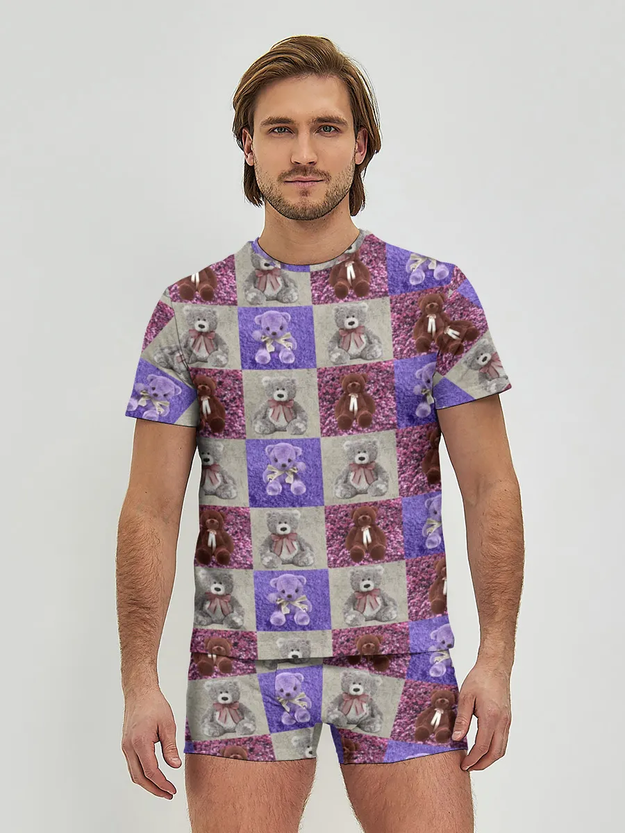 Мужские трусы с футболкой / Медведи на ковре