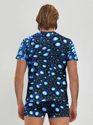 Мужские трусы с футболкой / Абстракция-макрокраска