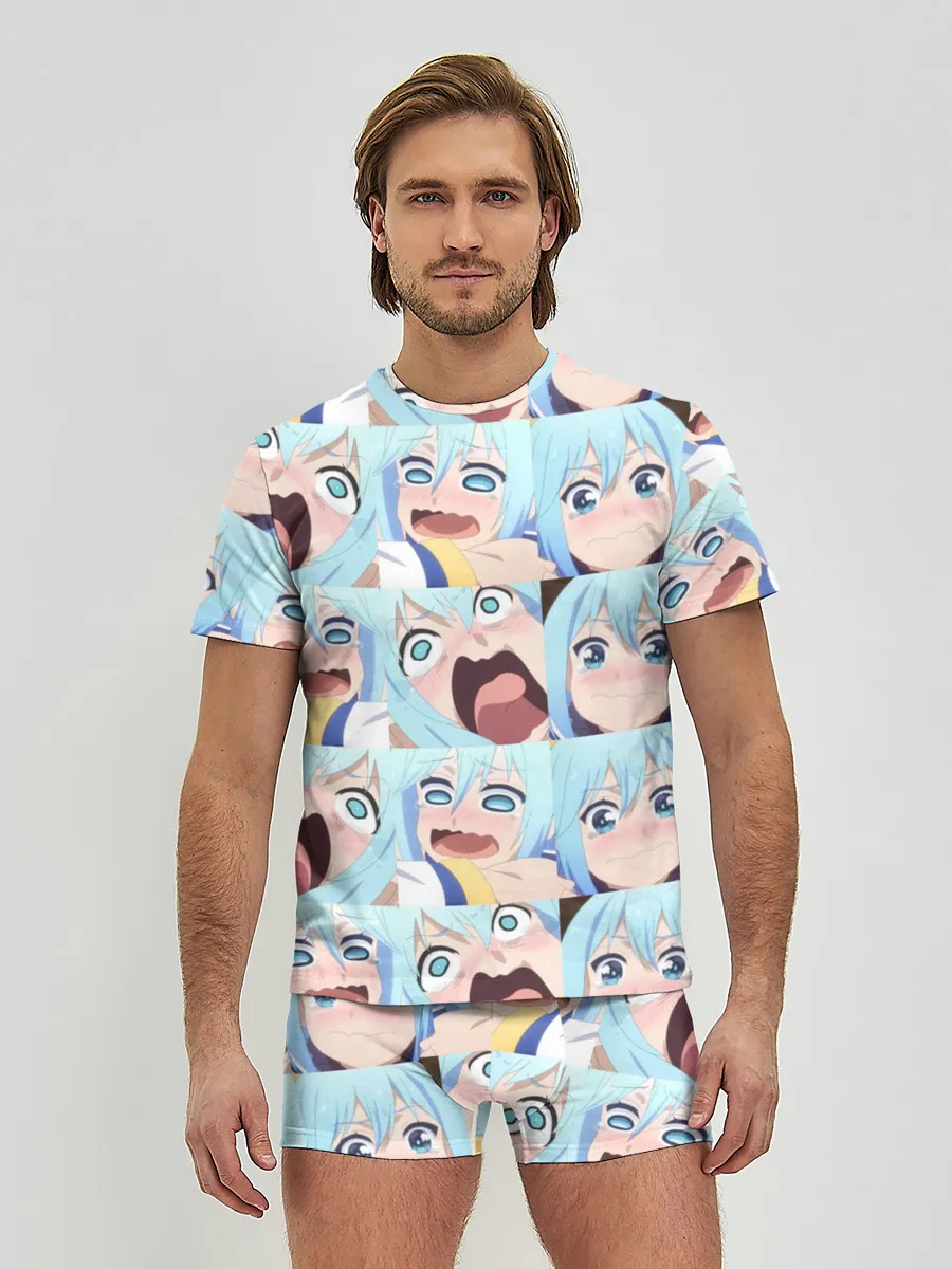 Мужские трусы с футболкой / Аква Коносуба Aqua Konosuba