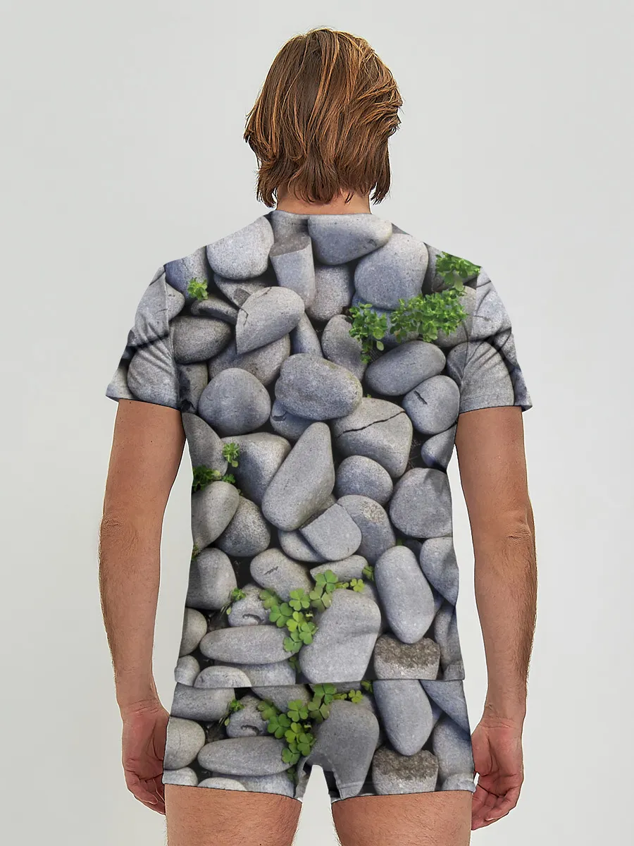 Мужские трусы с футболкой / Камни