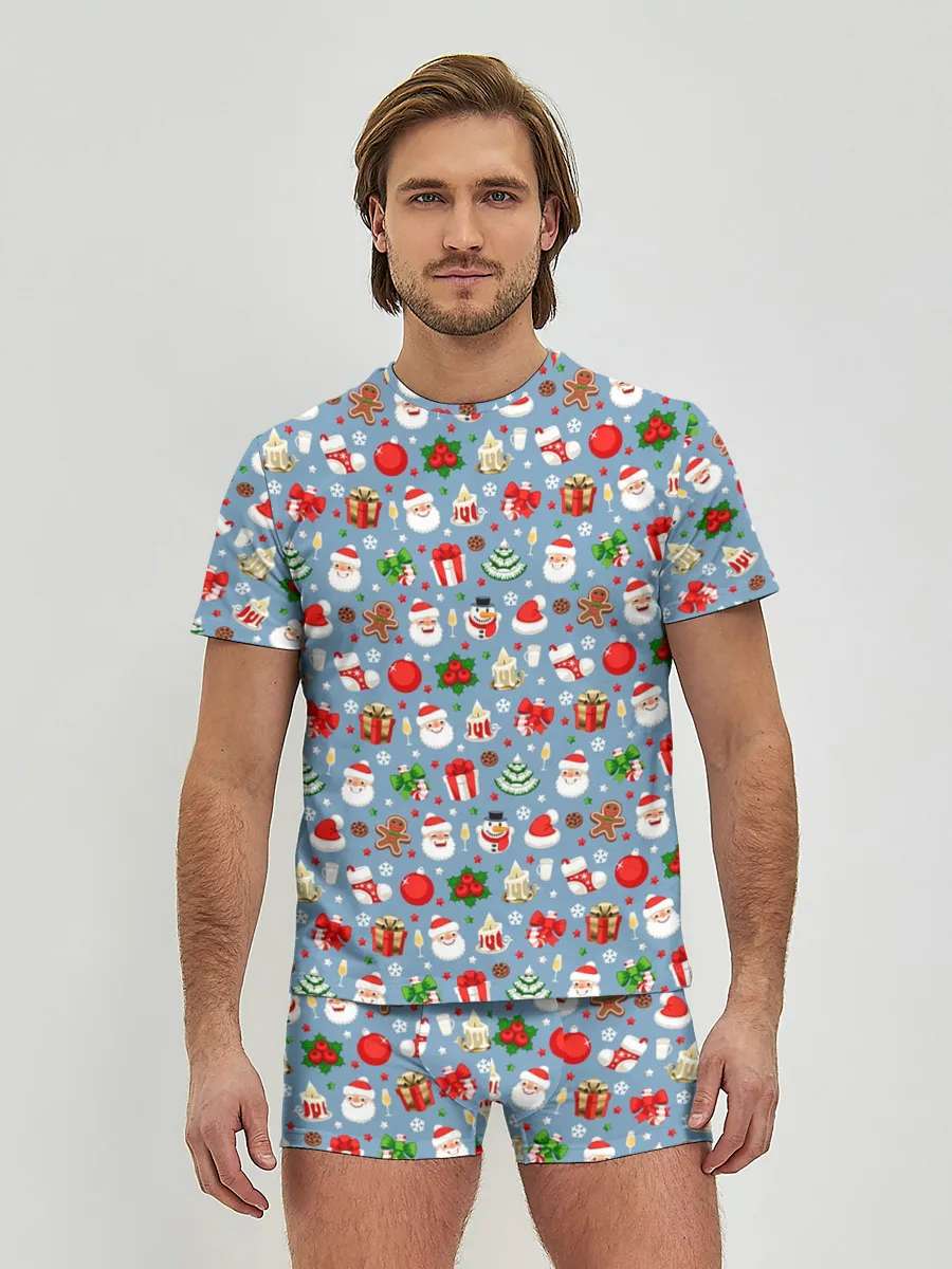 Мужские трусы с футболкой / Новый Год