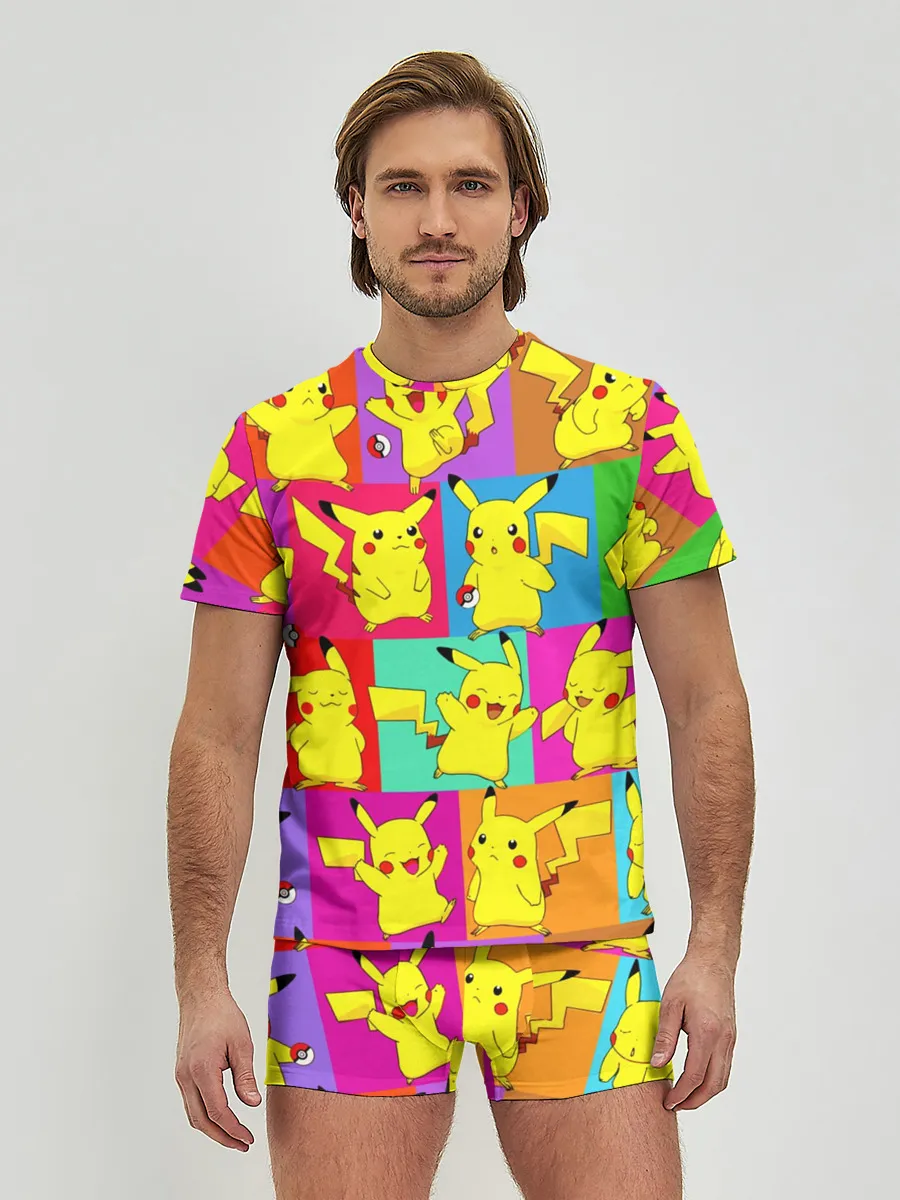 Мужские трусы с футболкой / ПИКАЧУ