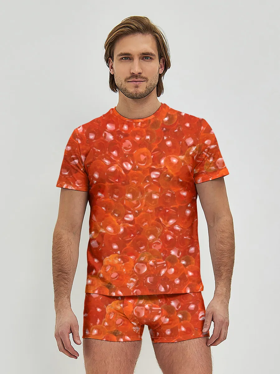 Мужские трусы с футболкой / Красная икра