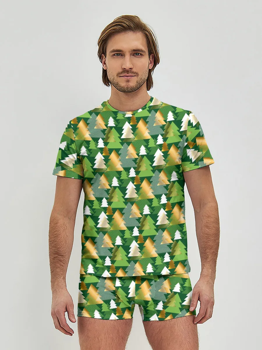 Мужские трусы с футболкой / Ёлки