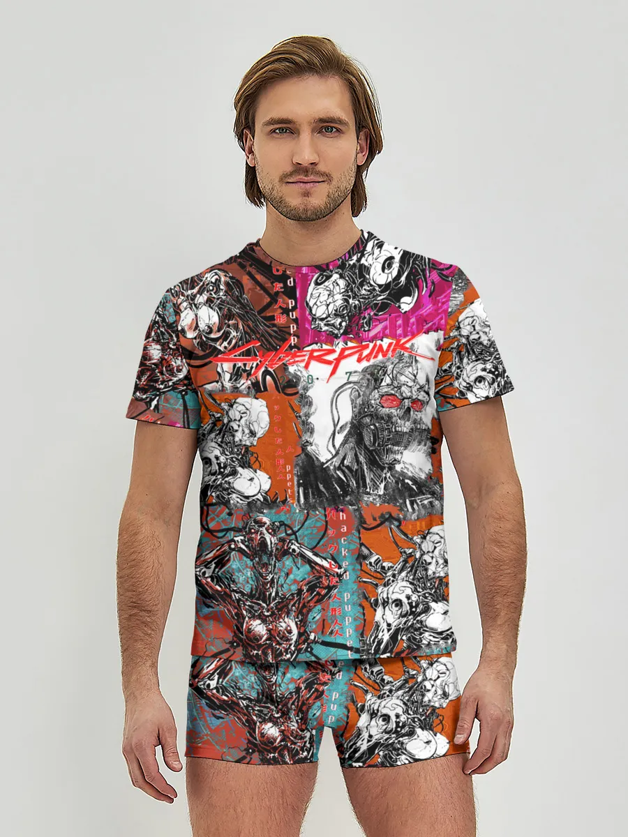 Мужские трусы с футболкой / Cyberpunk 2077