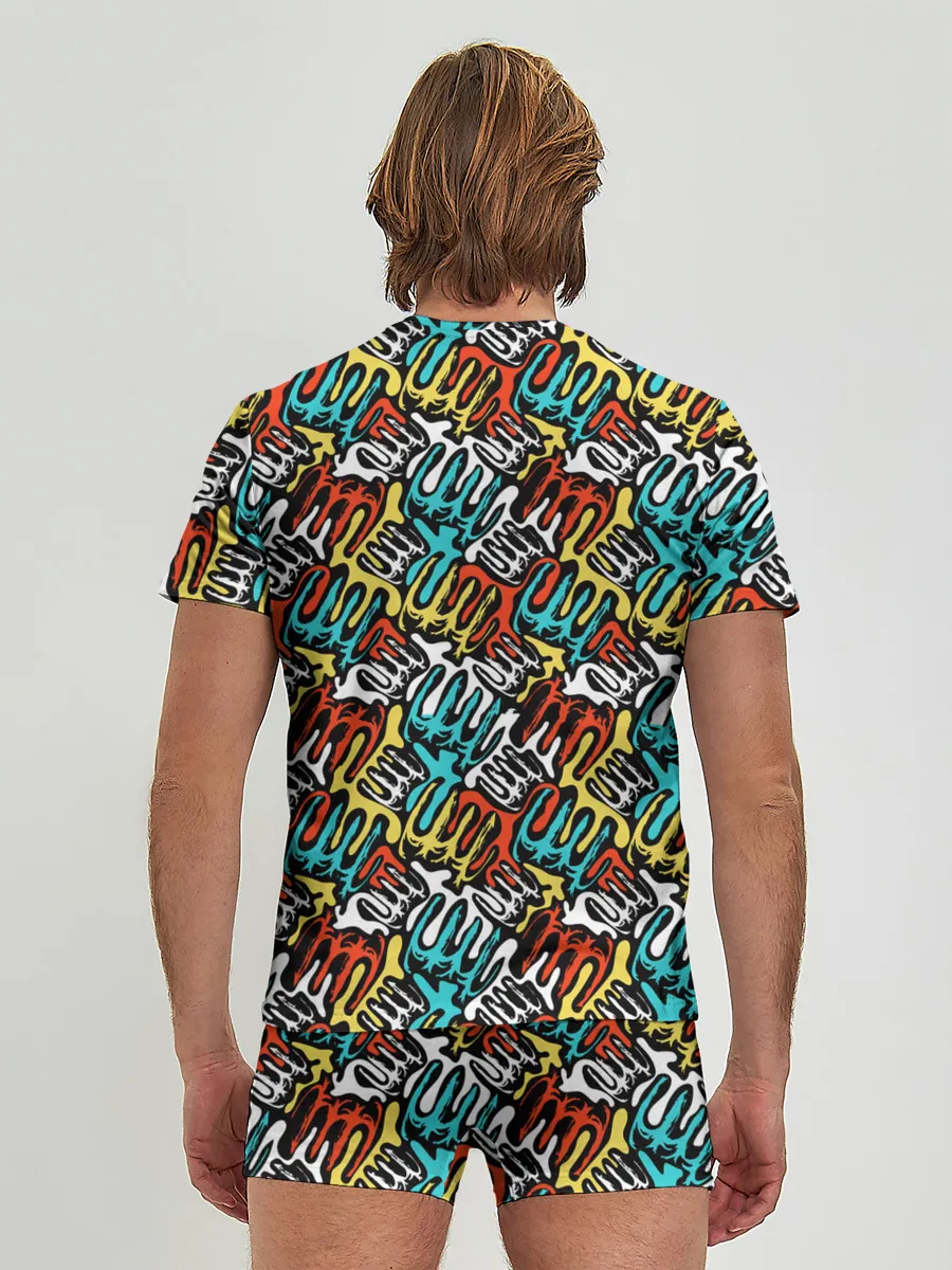 Мужские трусы с футболкой / граффити