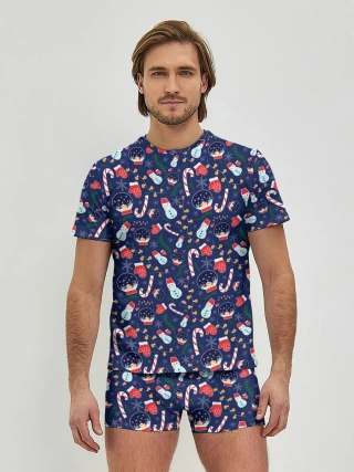 Мужские трусы с футболкой / Новый Год