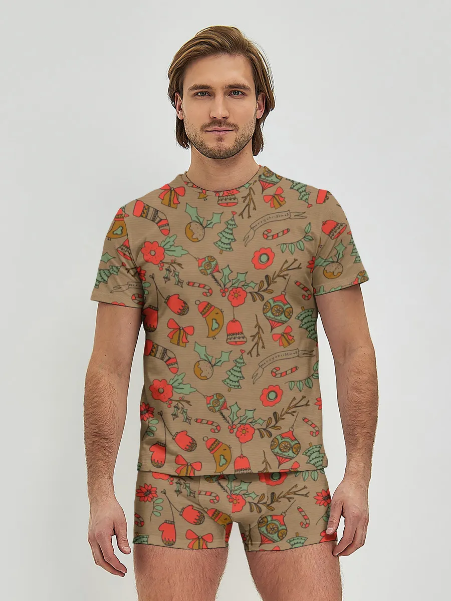 Мужские трусы с футболкой / Merry Christmas!