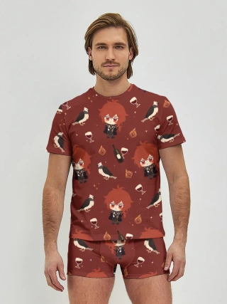 Мужские трусы с футболкой / Genshin Impact