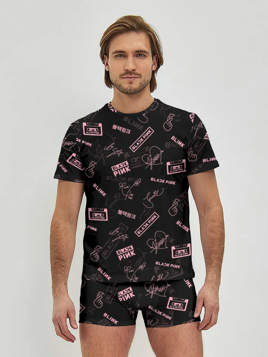 Мужские трусы с футболкой / BLACKPINK