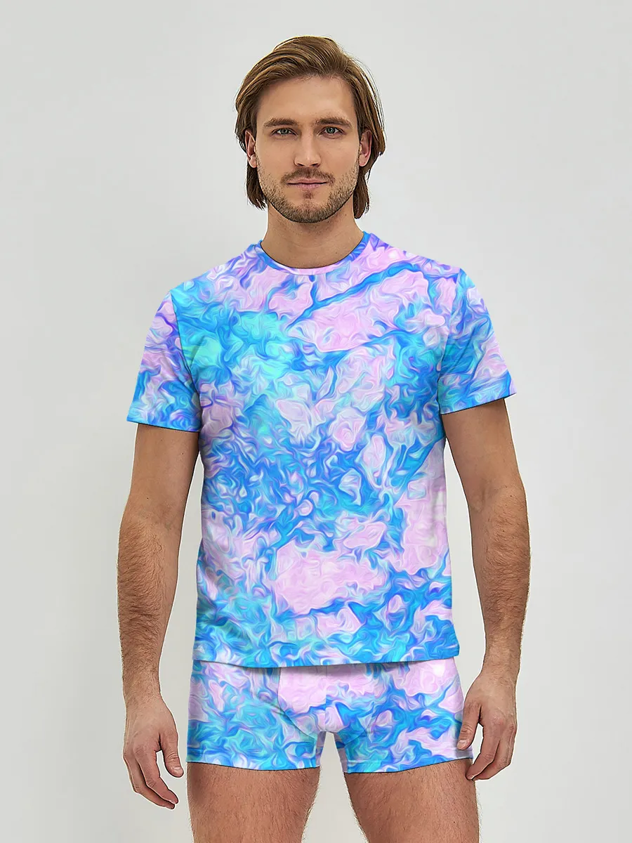 Мужские трусы с футболкой / Нежные краски