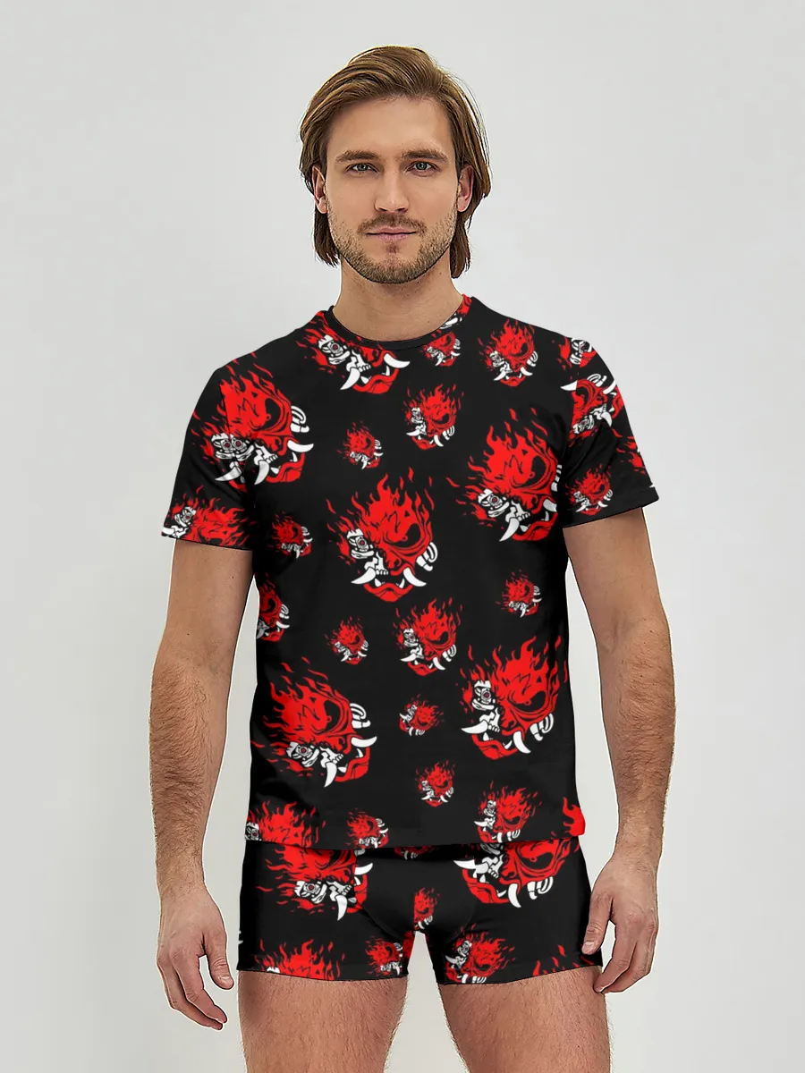 Мужские трусы с футболкой / SAMURAI 2077 PATTERN