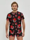 Мужские трусы с футболкой / SAMURAI 2077 PATTERN
