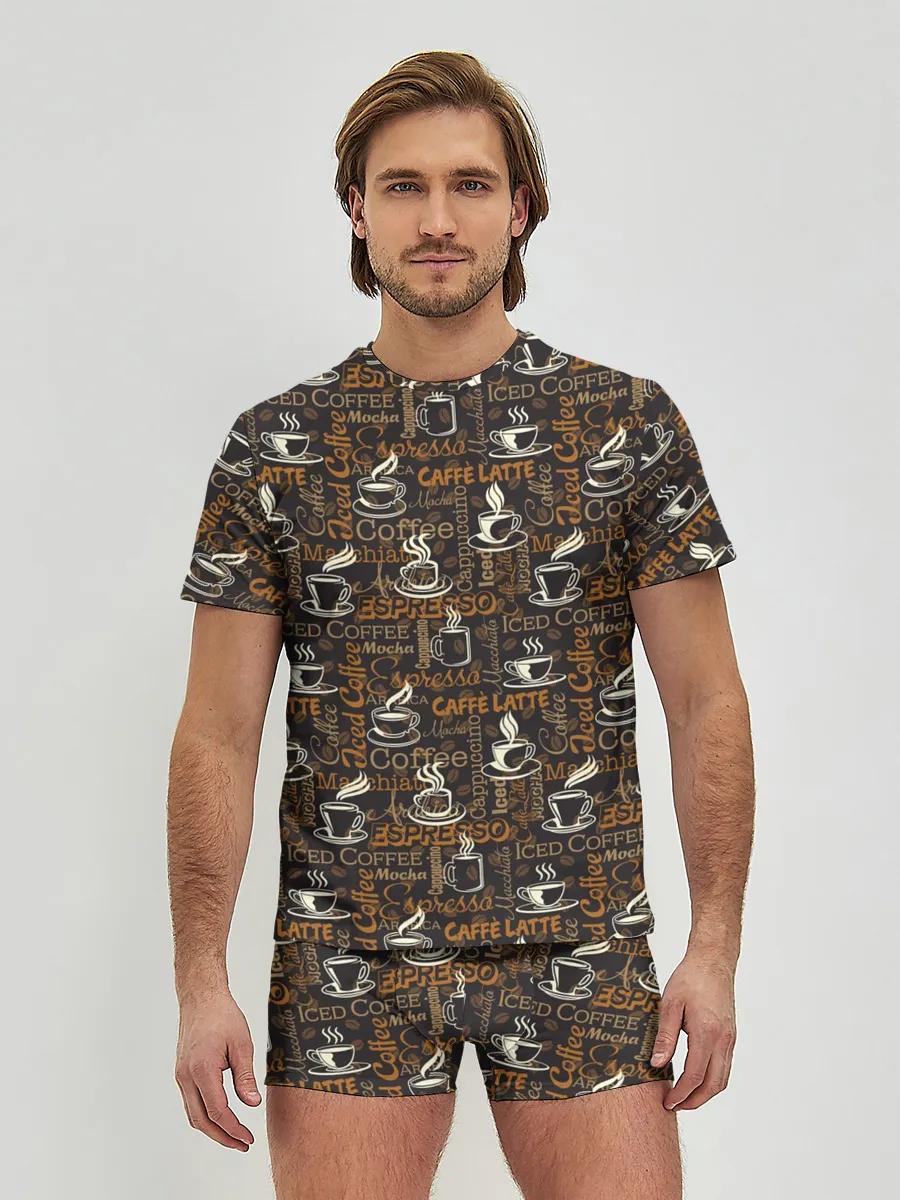 Мужские трусы с футболкой / Coffee