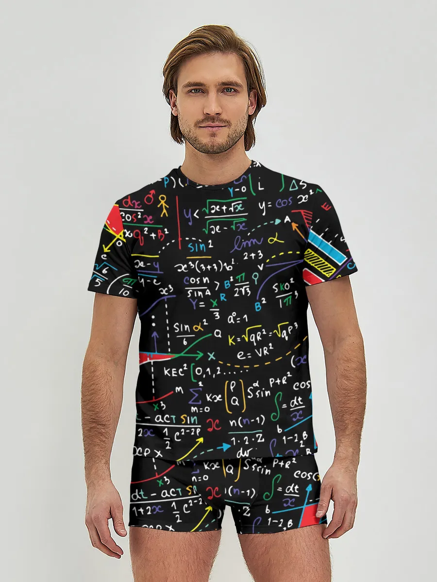 Мужские трусы с футболкой / Математические формулы