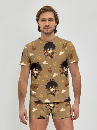 Мужские трусы с футболкой / Чиби Чжун Ли