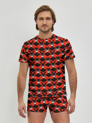 Мужские трусы с футболкой / Латекс