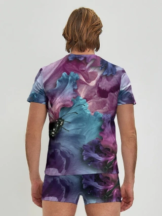 Мужские трусы с футболкой / Цветы