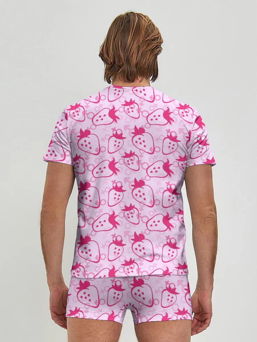 Мужские трусы с футболкой / Sexy Клубничка