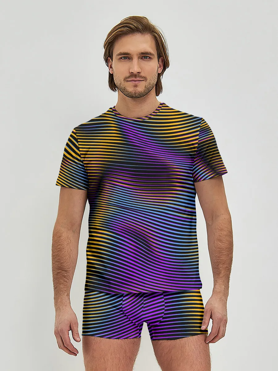 Мужские трусы с футболкой / Современная абстракция