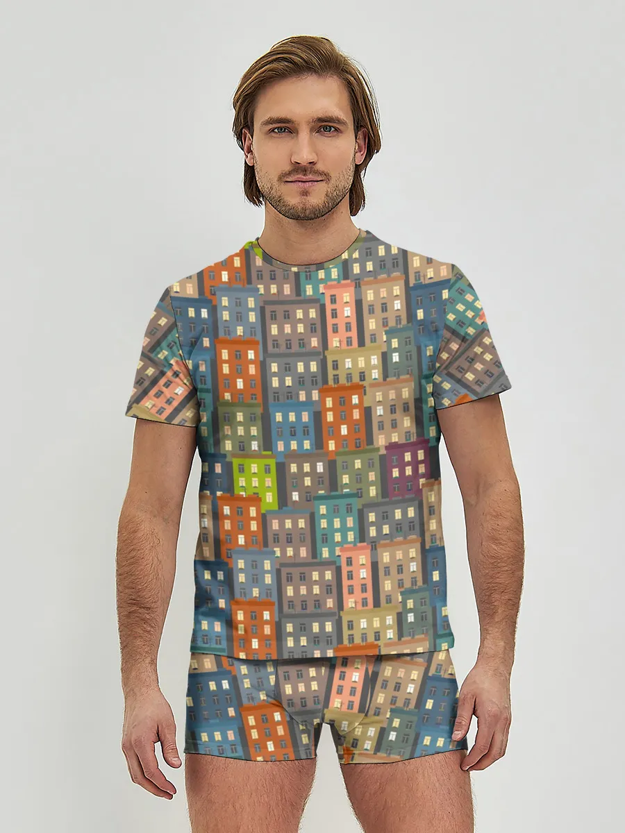 Мужские трусы с футболкой / Город