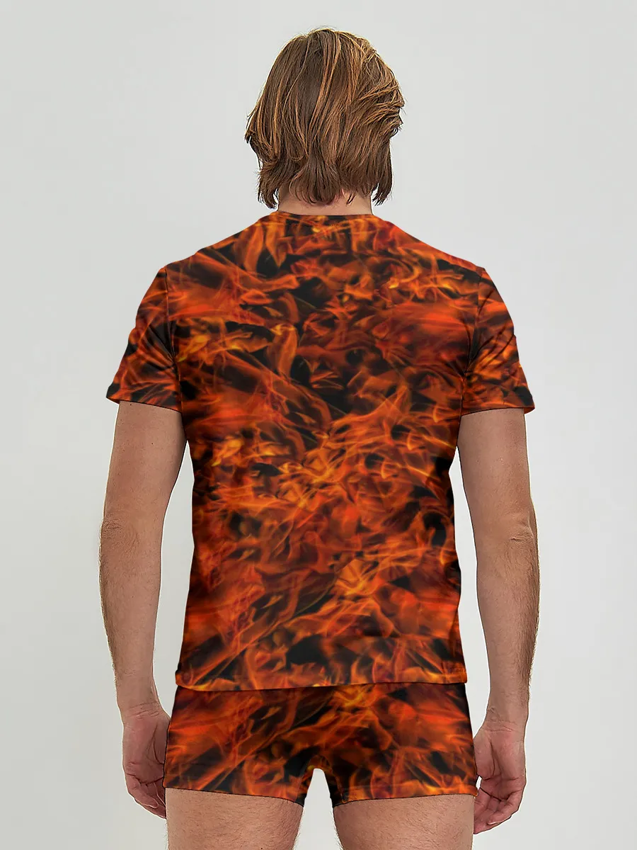 Мужские трусы с футболкой / Пламя