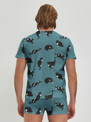 Мужские трусы с футболкой / Коты и кошечки