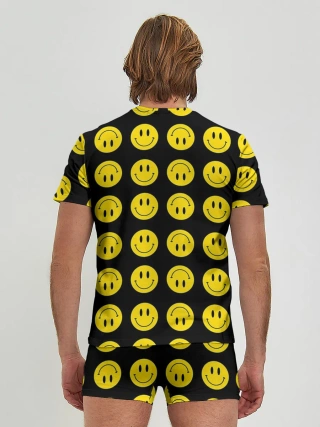 Мужские трусы с футболкой / Смайлики