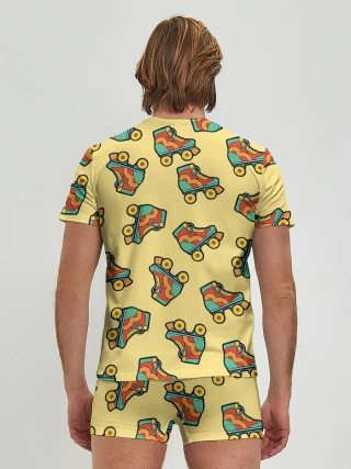 Мужские трусы с футболкой / Ролики