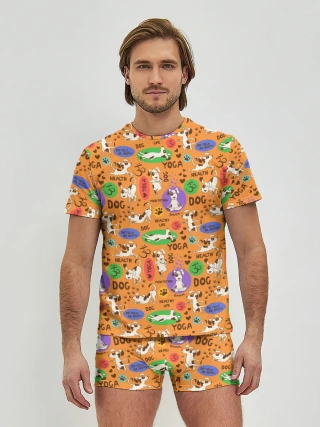 Мужские трусы с футболкой / Йога
