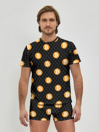 Мужские трусы с футболкой / БИТКОИН | BITCOIN