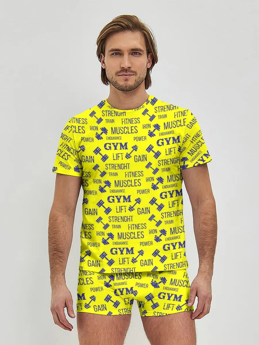 Мужские трусы с футболкой / Фитнес