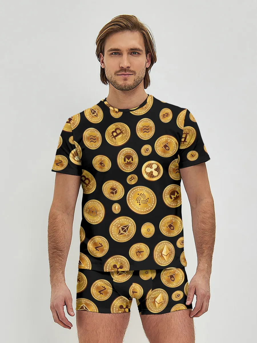 Мужские трусы с футболкой / CRYPTOCURRENCY | КРИПТОВАЛЮТА