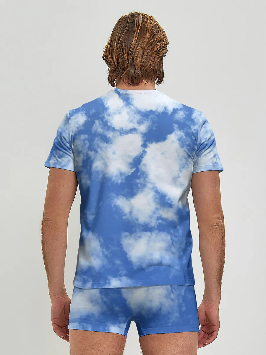 Мужские трусы с футболкой / ОБЛАКА