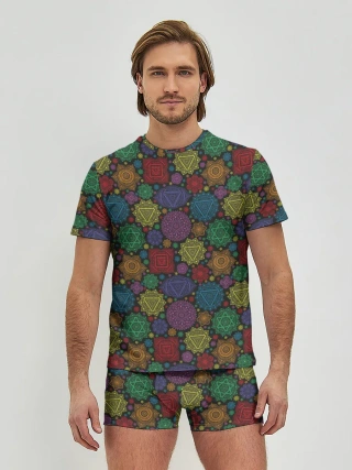 Мужские трусы с футболкой / Чакры