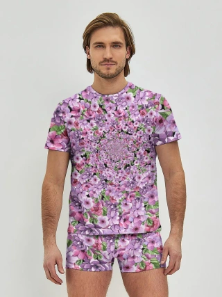 Мужские трусы с футболкой / СИРЕНЬ | VIOLET LILAC