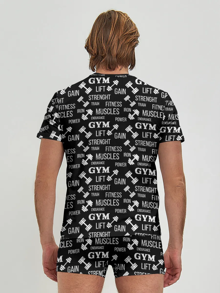 Мужские трусы с футболкой / Фитнес