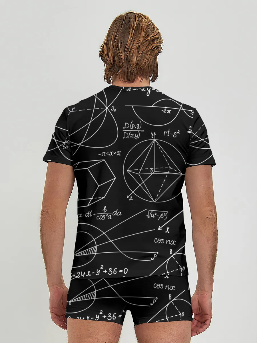 Мужские трусы с футболкой / Геометрия