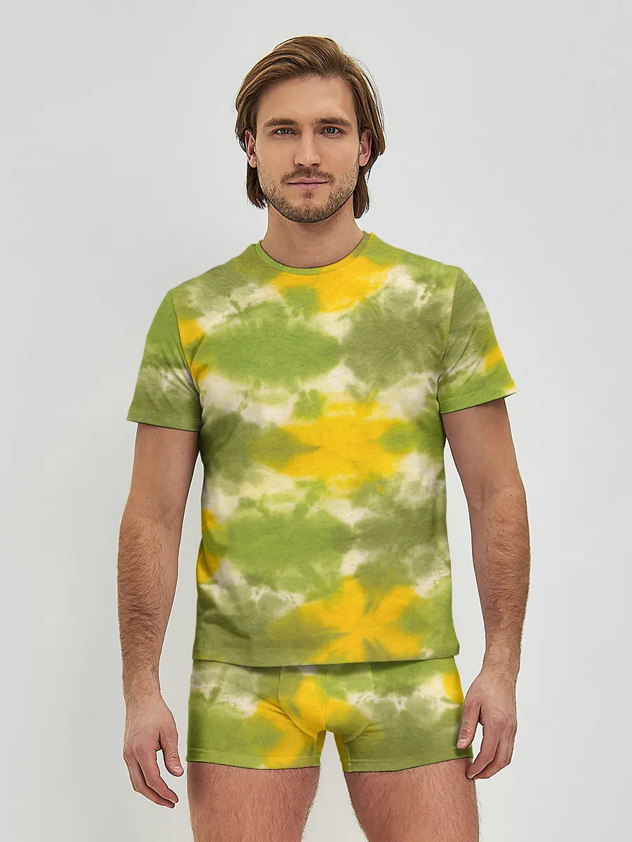 Мужские трусы с футболкой / разводы краски