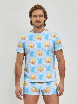 Мужские трусы с футболкой / Йога