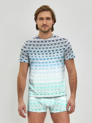 Мужские трусы с футболкой / Sunset fish