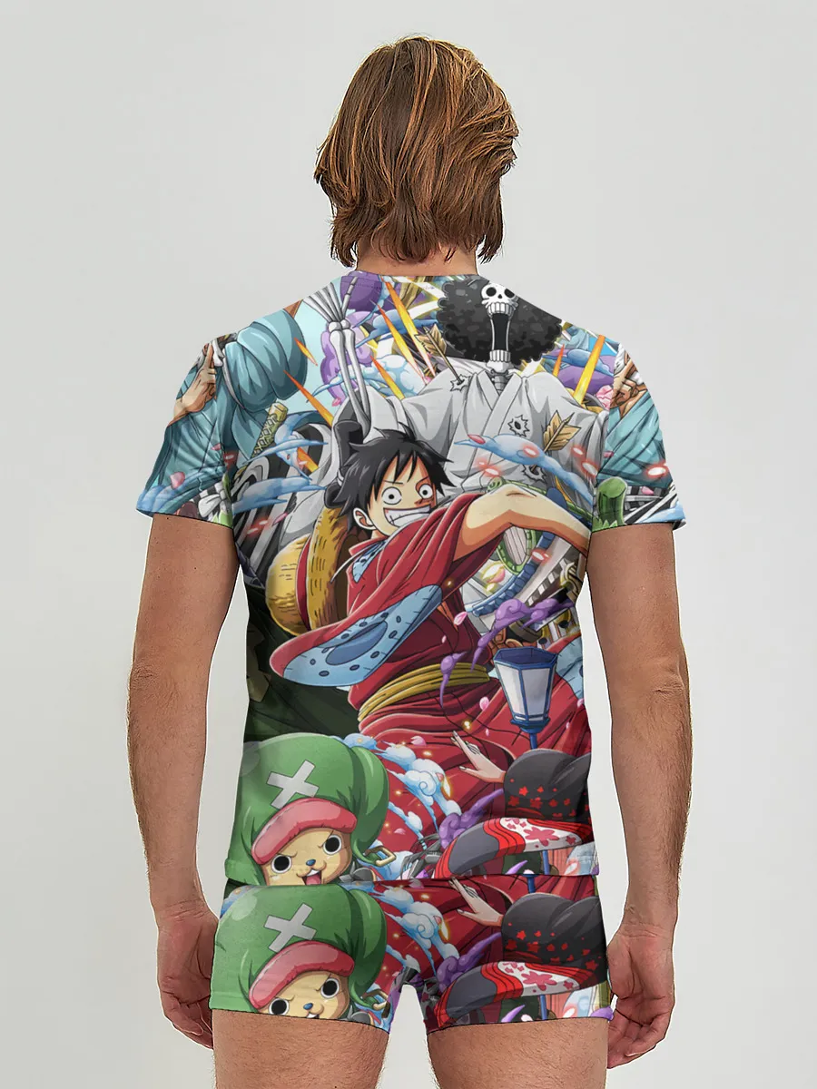 Мужские трусы с футболкой / One Piece стикербомбинг