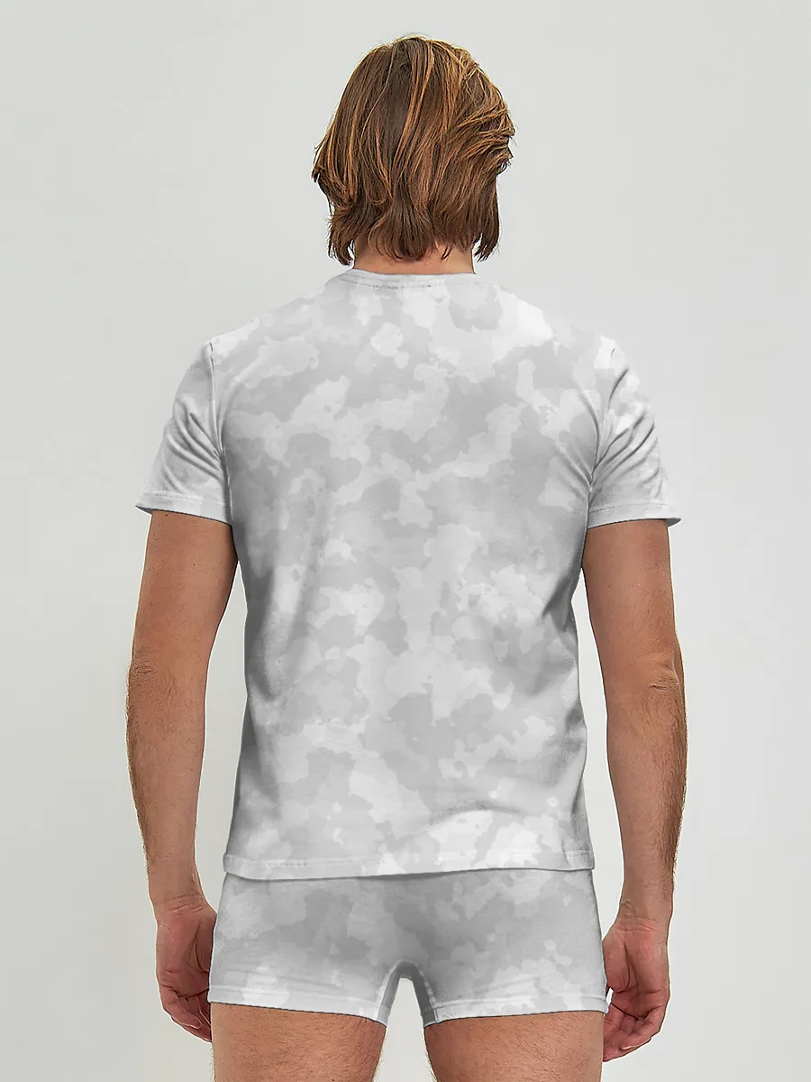 Мужские трусы с футболкой / СНЕЖНЫЙ КАМУФЛЯЖ