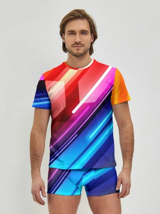 Мужские трусы с футболкой / НЕОН