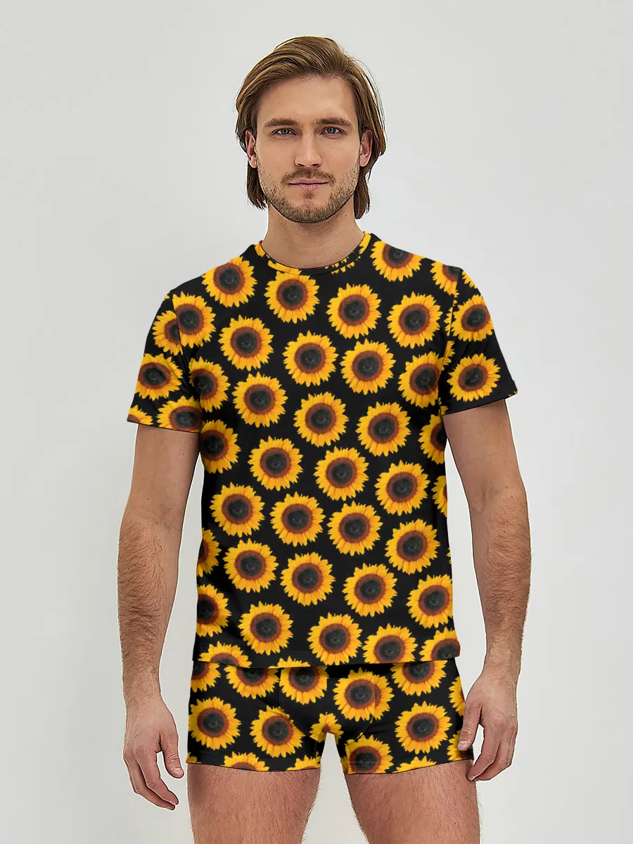 Мужские трусы с футболкой / ПОДСОЛНУХИ | РАСТЕНИЯ