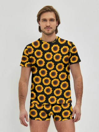 Мужские трусы с футболкой / ПОДСОЛНУХИ | РАСТЕНИЯ